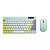 Kit Teclado e Mouse Sem Fio K-W71GN Verde TKL C3Tech - Imagem 3