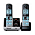 Telefone Sem Fio Panasonic Com Ramal Kxtg6722 Preto e Prata - Imagem 1