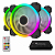 Cooler KIT 120X120 Preto Leds RGB com controle remoto DK-187 - Imagem 1
