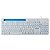Teclado USB Multimidia Multilaser Office Branco com Apoio para Smartphone TC263 - Imagem 1