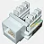Conector RJ45 Femea Cat.5 Branco Keystone - Imagem 4