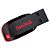 Pen Drive 128GB Sandisk Z50 Cruzer Blade Preto e Vermelho - SDCZ50-128G-B35 - Imagem 4