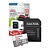 Cartao de Memoria 32GB microSDHC Sandisk Ultra 100MB Classe 10 - SDSQUNR-032G-GN3MA - Imagem 2