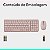 Kit Teclado e Mouse Sem Fio Logitech Bluetooth MK250 Rosa USB -920-013518 - Imagem 7