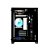 Gabinete Liketec Cube Kirra C270B RGB 4X Fan 240m Vidro Temperado - Preto - LC-AT-STORM-02 - Imagem 3