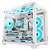 Gabinete Liketec Cube Kirra Snow RGB 4X Fan 240m Vidro Temperado Micro ATX - Branco - Imagem 1