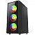 Gabinete Gamer Liketec Sigma, Mid Tower, Vidro Temperado, ATX, Sem Fonte, Com 3 Fans Preto - Imagem 1