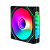 Cooler 120X120X25Mm Fan ARGB Liketec Enigma Preto - LF-UNARGB-ENIGM - Imagem 1