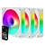 Cooler 120X120X25Mm Kit com 3 Fan ARGB Liketec Enigma com controladora Branco - LF-UNARGB-ENIGM-KIT-BR - Imagem 1