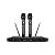 Microfone sem fio 2 Unidades com receptor Tomate MT-2212 - Imagem 1