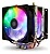 Cooler para Processadores Intel e AMD Dex RGB Duplo Preto- DX-9500 - Imagem 1