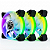 Cooler 120X120X25Mm Kit com 3 Fan RGB  com controlador Brazilpc Bpc-kcl-slim - Imagem 1