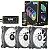 Cooler 120X120X25Mm Kit com 3 Fan RGB com controlador  G-VR346K REVENGER - Imagem 1