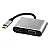Adaptador Conversor USB-C x VGA HDMI Shinka AT-TPC-HD+VGA - Imagem 1