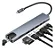 Adaptador USB-C 8IN1 Rede/VGA/HDMI/USB  (AT-TPC-8IN1 SHINKA) - Imagem 1