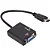 Adaptador de Video HDMI Macho para VGA Femea + Audio P2 - Imagem 1