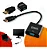 Adaptador de Video HDMI Macho para VGA Femea + Audio P2 - Imagem 2