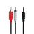 Cabo de Audio P2 + 2 Rca Macho 1 metros - Imagem 1