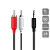 Cabo de Audio P2 + 2 Rca Macho 1 metros - Imagem 2