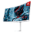 Monitor Gamer Pcyes Z-Max Z34C 34" Curvo Wqhd 165Hz 1Ms Hdmi/Dp/Has Freesync White Ghost Pmgz34C165Wg - Imagem 1