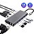 Adaptador USB-C 11 IN 1  Rede/VGA/HDMI/USB SHINKA AT-TPC-11IN1 - Imagem 3