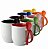 Caneca 325 ml Cerâmica com Colher Colorida Interna e Alça - Imagem 1