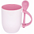 Caneca 325 ml Cerâmica com Colher Colorida Interna e Alça - Imagem 7