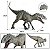 Dinossauro Indominus Rex Gigante 35 cm Jurassic World - Imagem 3