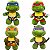 Pack 4 pelúcias Tartarugas Ninjas - Imagem 1