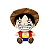 Pelúcia Monkey D. Luffy - One Piece - Imagem 1