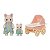 Sylvanian Families - Conj. Carrinho Bebê Papai e Bebê Gato Primavera - Imagem 3