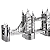 Tower Bridge Londres - 3D Piececool - Imagem 2