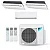 Ar-Condicionado Multi Split Inverter Daikin 24.000 BTUs (1x Evap HW 9.000 + 1x Evap K7 1 Via 12.000 + 1x Evap K7 1 Via 18.000) Quente/Frio 220V - Imagem 1