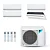 Ar-Condicionado Multi Split Inverter Daikin 28.000 (3x Evap HW 9.000 + 1x Evap Cassete 1 Via 18.000) Quente/Frio 220V - Imagem 1