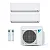 Ar-Condicionado Multi Split Inverter Daikin 18.000 BTUs (1x Evap HW 9.000 + 1x Evap HW 18.000) Quente/Frio 220V - Imagem 1