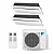 Ar-Condicionado Multi Split Inverter Daikin 18.000 BTUs (2x Evap Cassete 1 Via 9.000) Quente/Frio 220V - Imagem 1