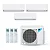 Ar-Condicionado Multi Split Inverter Daikin 24.000 BTUs (1x Evap HW 9.000 + 2x Evap HW 12.000) Quente/Frio 220V - Imagem 1