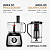 MONDIAL Multiprocessador Turbo Chef 9 em 1, Preto, 1000W, 110V - MPN-01-BF - Imagem 3