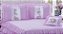 Kit Colcha com babado Sofia Casal 04 peças Rosa - Imagem 5