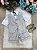 Conjunto Social Miss Cherry Leandro Colete Cinza Claro - Imagem 1