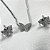 CONJUNTO BORBOLETAS COLAR BRINCO E ANEL - PRATA 925 - Imagem 5