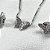 CONJUNTO BORBOLETAS COLAR BRINCO E ANEL - PRATA 925 - Imagem 4