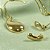 CONJUNTO GOTA DOURADA - SEMIJOIA - Imagem 5