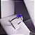 ANEL - SOLITARIO AZUL - PRATA 925 - Imagem 1