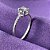 ANEL - SOLITARIO LILAS - PRATA 925 - Imagem 1