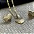 CONJUNTO COLAR E BRINCO CORAÇÃO NO DOURADO - SEMIJOIA - Imagem 3