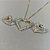 CONJUNTO CORAÇÃO ZIRCONIA - SEMIJOIA - Imagem 1