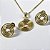 CONJUNTO ESPIRAL NO DOURADO - SEMIJOIA - Imagem 1