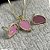 CONJUNTO GOTA CINTILIANTE ROSA - SEMIJOIA - Imagem 2