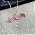 CONJUNTO GOTA CINTILIANTE ROSA - SEMIJOIA - Imagem 5